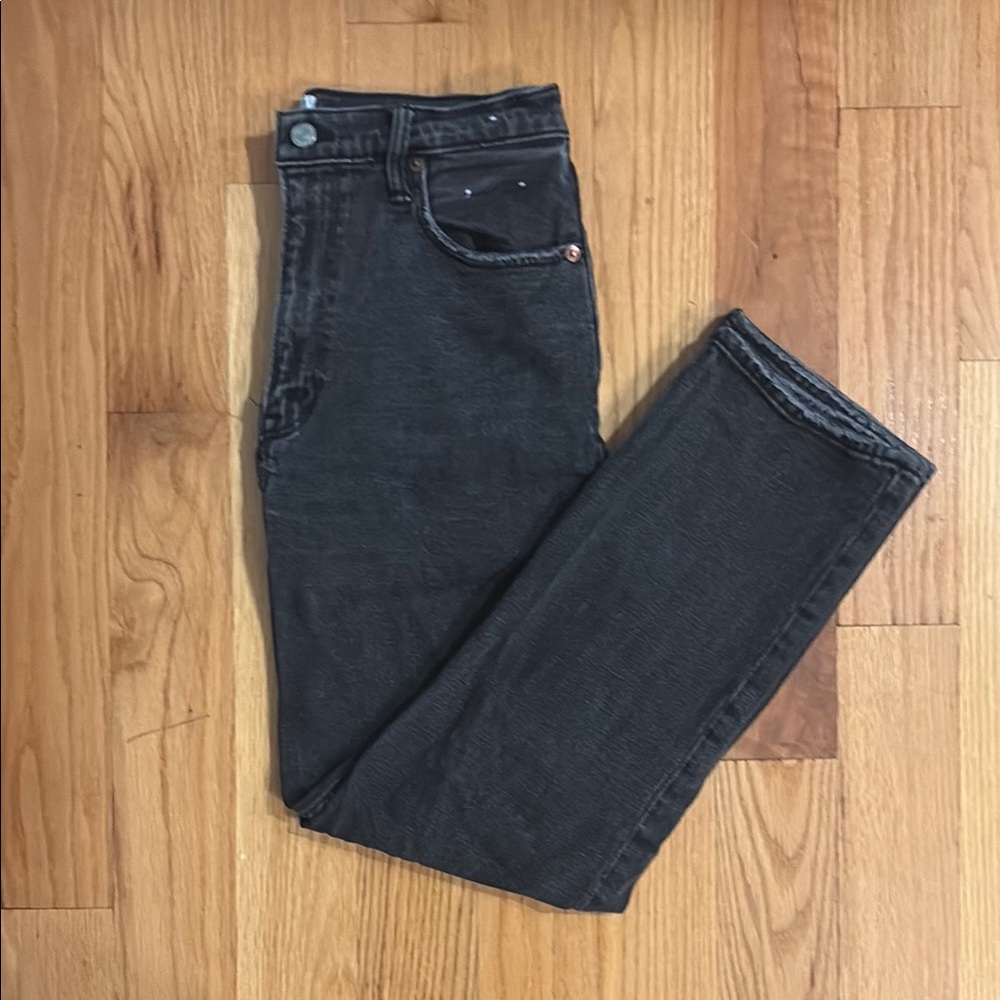 Abercrombie & Fitch Black Ankle Cropped Jeans
